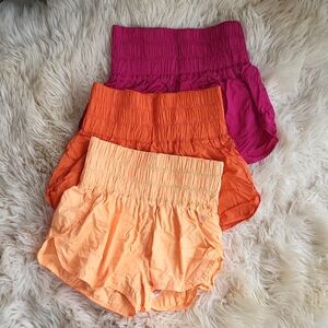 FP Movement by Free People Women's Athletic Shorts - Magenta, Orange, Peach